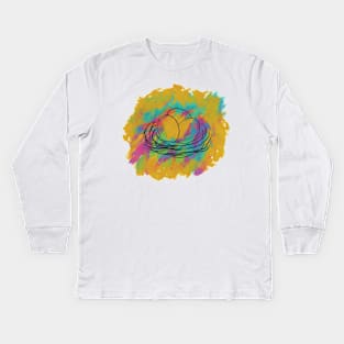 Easter egg paint Kids Long Sleeve T-Shirt